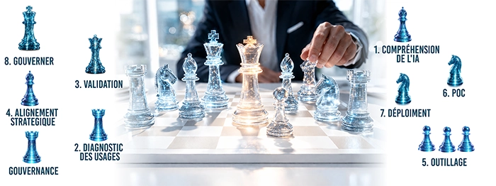 IA dans l'entreprise : casse-tête ou partie d'échec ?